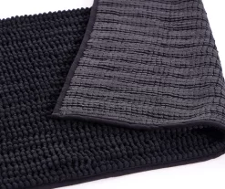 Black 2-Piece Bath Rug Set -Home Decor Store 810593992 A8 2