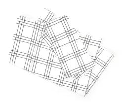 White & Black Grid Plaid Queen 4-Piece Microfiber Sheet Set