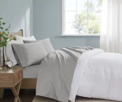 Light Gray 600-Thread Count Pima Cotton King 4-Piece Sheet Set -Home Decor Store 810595439 810595440 810595711 810595713 A1 3