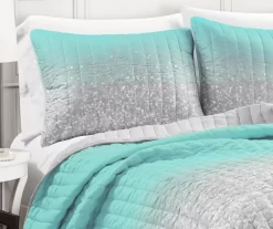 Lush Decor Glitter Ombre Print Quilt Set -Home Decor Store 810595760 2