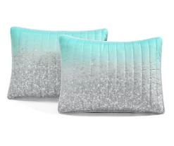 Lush Decor Glitter Ombre Print Quilt & Pillowcase Set -Home Decor Store 810595923 6