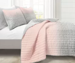 Lush Decor Glitter Ombre Print Quilt & Pillowcase Set -Home Decor Store 810595924 1