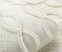 Lush Decor Avon Ivory Ruffled Helix Pattern Quilt Set -Home Decor Store 810596039 4