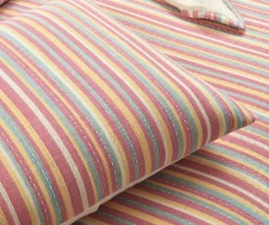 Lush Decor Rust, Yellow & Blue Stripe Quilted Coverlet Set -Home Decor Store 810596059 4