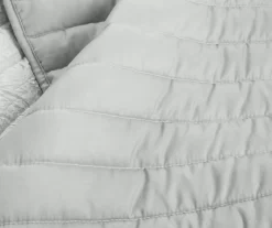 Blue & Gray Crinkle Ombre Full/Queen 3-Piece Quilt Set -Home Decor Store 810596077 3