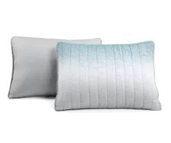 Blue & Gray Crinkle Ombre Full/Queen 3-Piece Quilt Set -Home Decor Store 810596077 6