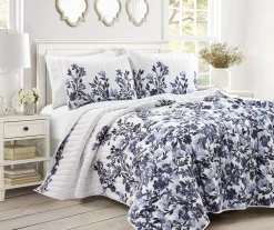 Lush Decor Tanisha Floral Reversible Quilt Set