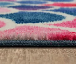 Mohawk Blue & Pink Mermaid Scales Area Rug -Home Decor Store 810599720 A8 4