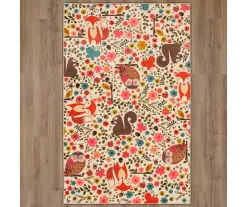 Mohawk Enchanted Forest Beige & Coral Area Rug -Home Decor Store 810599751 A0 2