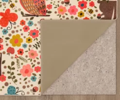 Mohawk Enchanted Forest Beige & Coral Area Rug -Home Decor Store 810599751 A8 2