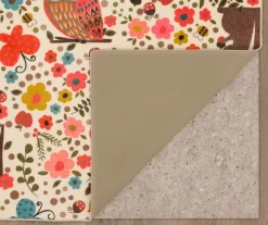 Mohawk Enchanted Forest Beige & Coral Area Rug -Home Decor Store 810599752 A8 2