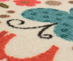 Mohawk Enchanted Forest Beige & Coral Area Rug -Home Decor Store 810599752 A8 3