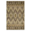Sage Hollow Gray & Brown Geometric Area Rug, (7.5' X 10')