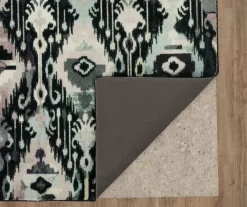 Hip Ikat Charcoal & Gray Area Rug, (5' X 8') -Home Decor Store 810600596 A8 2