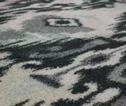 Hip Ikat Charcoal & Gray Area Rug, (5' X 8') -Home Decor Store 810600596 A8 3