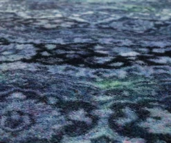 Joliet Black & Blue Mandala Area Rug, (2' X 3') -Home Decor Store 810600612 A8 3