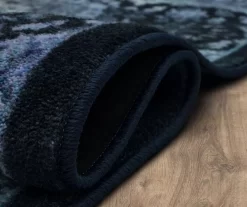 Joliet Black & Blue Mandala Area Rug, (2' X 3') -Home Decor Store 810600612 A8 5