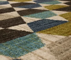 Brock Lagoon Blue & Olive Geometric Area Rug, (5' 3" X 7' 10") -Home Decor Store 810600746 A8 3