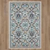 Coastal Desire Blue & Brown Ornamental Outdoor Area Rug, (8' X 10')