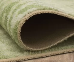 Maisie Cream & Green Geometric Area Rug, (2.5' X 10') -Home Decor Store 810600909 A8 5