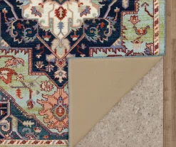 Tethys Green & Blue Ornamental Accent Rug, (20" X 34") -Home Decor Store 810601028 A8 2