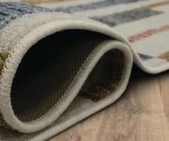 Tilton Beige & Multi-Color Block Pattern Accent Rug, (20" X 34") -Home Decor Store 810601115 A8 5