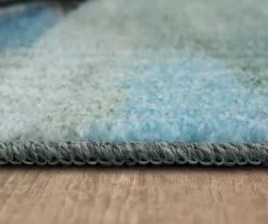 Day Dream Blush & Aqua Abstract Area Rug, (8' X 10') -Home Decor Store 810601243 A8 4