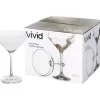 Vivid Martini 4-Piece Glassware Set