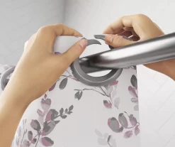 Basics By Zenna Home Watercolor Botanical EZ-Up Fabric Shower Curtain -Home Decor Store 810603337 A8 4