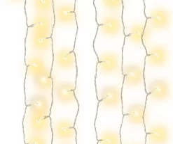 Warm White LED 7-Strand Ceiling Curtain Lights