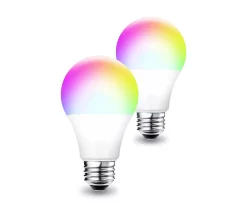 Glow-Up 6-Watt A19 LED Multicolor Light Bulbs, 2-Pack