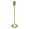 Gold Metal Taper Candle Holder, (14")