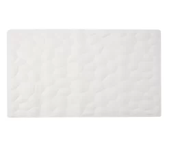 White Pebble Soft Rubber Bath Mat