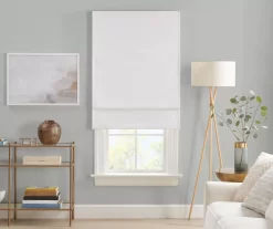 Eclipse Drew White Roman Blackout Shade