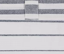 Amari White & Navy Stripe Light-Filtering Rod Pocket Curtain Panel, (95") -Home Decor Store 810605558 810605559 810605560 A8 6