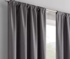 Kendall Charcoal Blackout Grommet Curtain Panel, (63") -Home Decor Store 810605601 810605602 810605603 A8 8