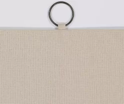 Lucinda Beige Light-Filtering Ring-Top Valance, (84") -Home Decor Store 810605632 810605633 810605634 810605635 A8 7