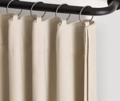 Lucinda Beige Light-Filtering Ring-Top Valance, (84") -Home Decor Store 810605632 810605633 810605634 810605635 A8 8