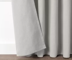 Lucinda Gray Light-Filtering Ring-Top Valance, (108") -Home Decor Store 810605636 810605637 810605638 810605639 A8 4