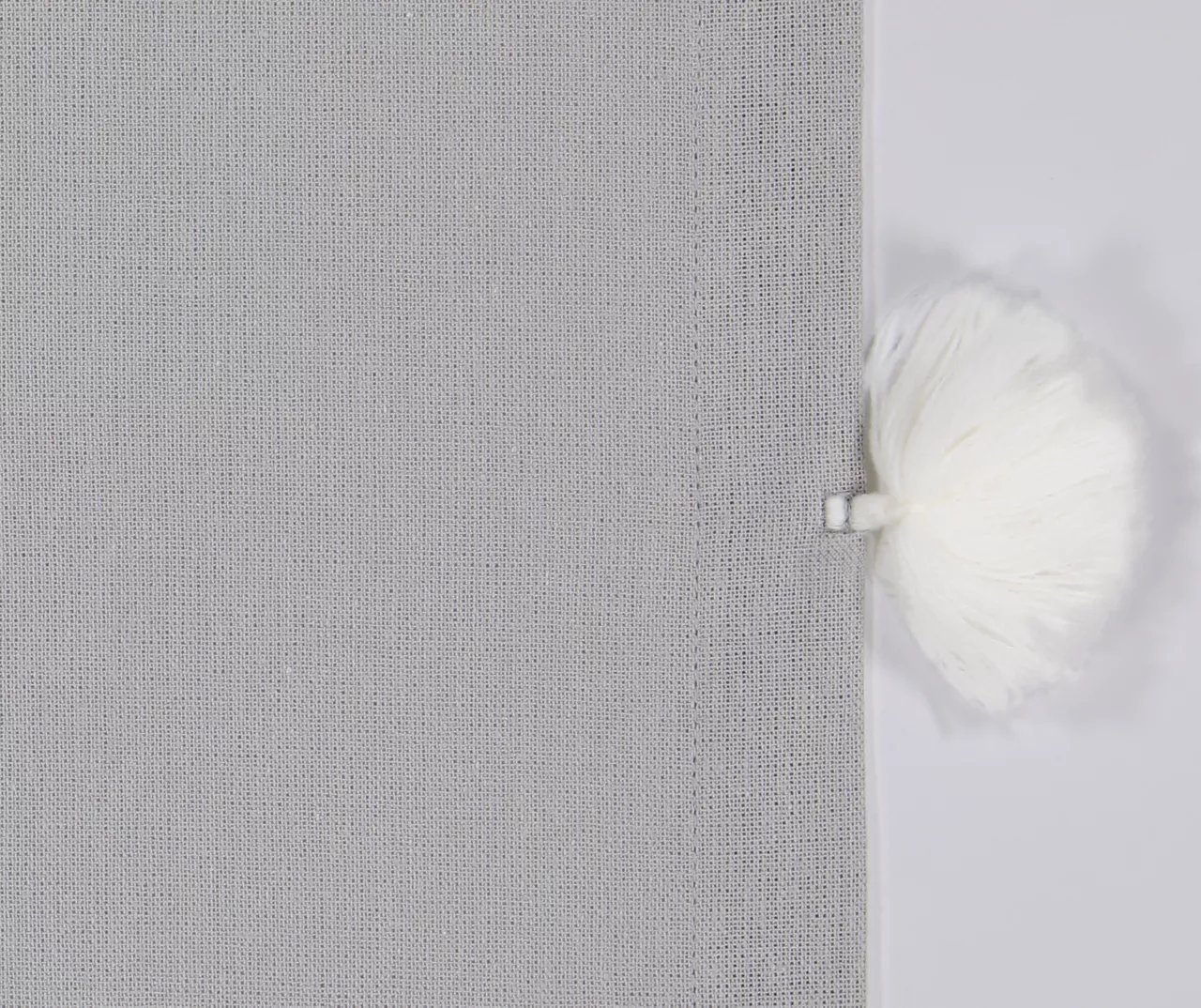 Ardmore Gray Tassel-Accent Light-Filtering Rod Pocket Curtain Panel, (84") 9 Ardmore Gray Tassel-Accent Light-Filtering Rod Pocket Curtain Panel, (84") - Image 9