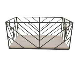 Wire Chevron Grid Storage Bin