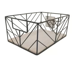 Wire Chevron Grid Storage Bin -Home Decor Store 810607194 A3 3