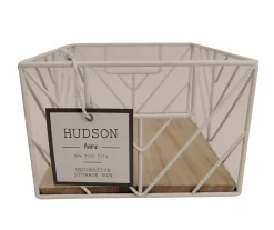 Wire Chevron Grid Storage Bin -Home Decor Store 810607195 A1 2