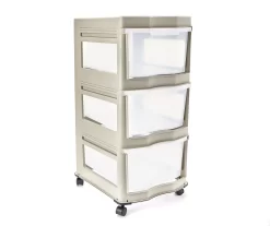 Pumice Gray 3-Drawer Cart