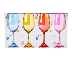 Iridescent Wine Glass 4-Piece Glassware Set -Home Decor Store 810608814 A0 1