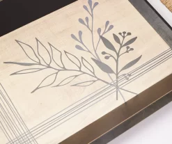 Black & Beige Botanical Decorative Tray -Home Decor Store 810609576 A8 3