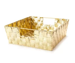Metallic Woven Storage Bin -Home Decor Store 810609646 A1