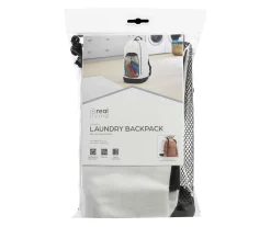 White Canvas Laundry Backpack