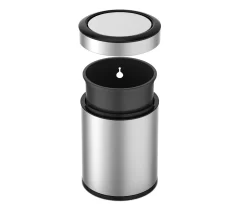 Stainless Steel 2-Gallon Swing Top Wastebasket 6 Stainless Steel 2-Gallon Swing Top Wastebasket -Home Decor Store 810613558 A0 3