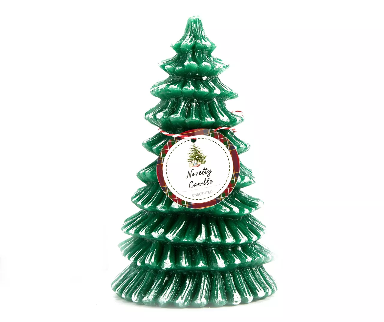Santa's Workshop Tree Novelty Candle, (8.1") 1 Santa's Workshop Tree Novelty Candle, (8.1")